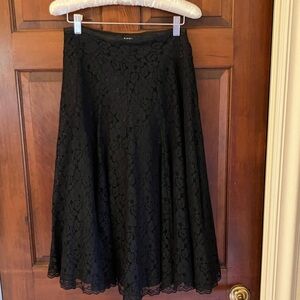 Katy’s Lacey, black fully lined skirt, size small